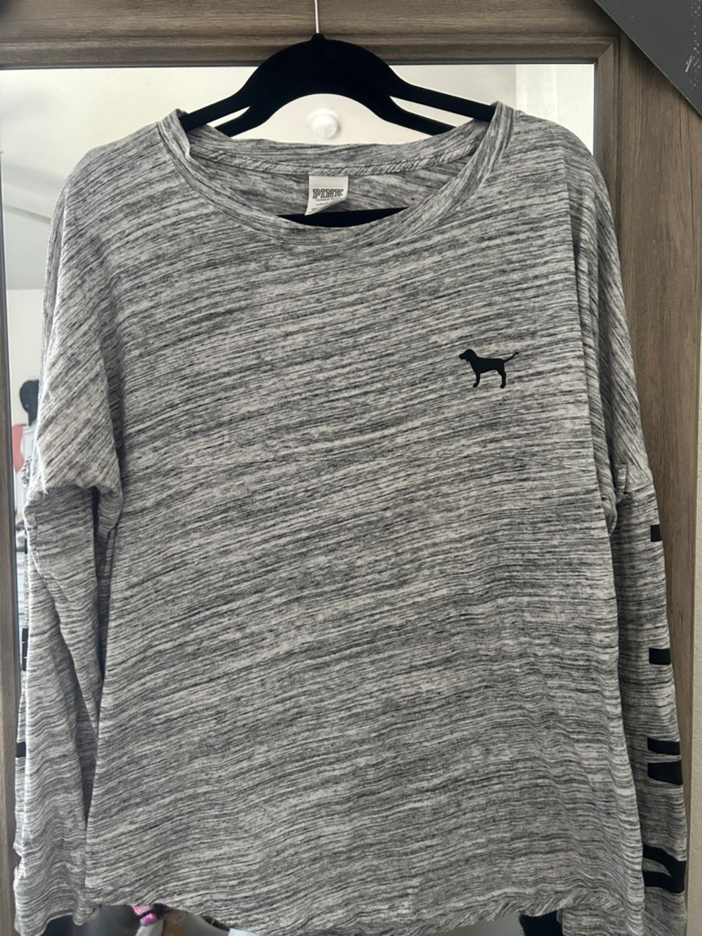 PINK Marled Long Sleeve Tee